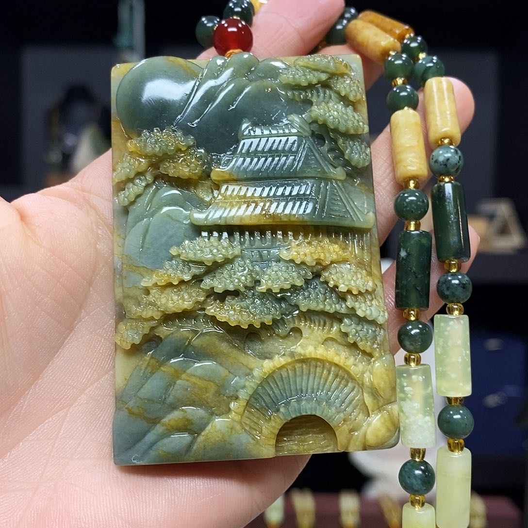 岫玉挂件吊坠未镶嵌