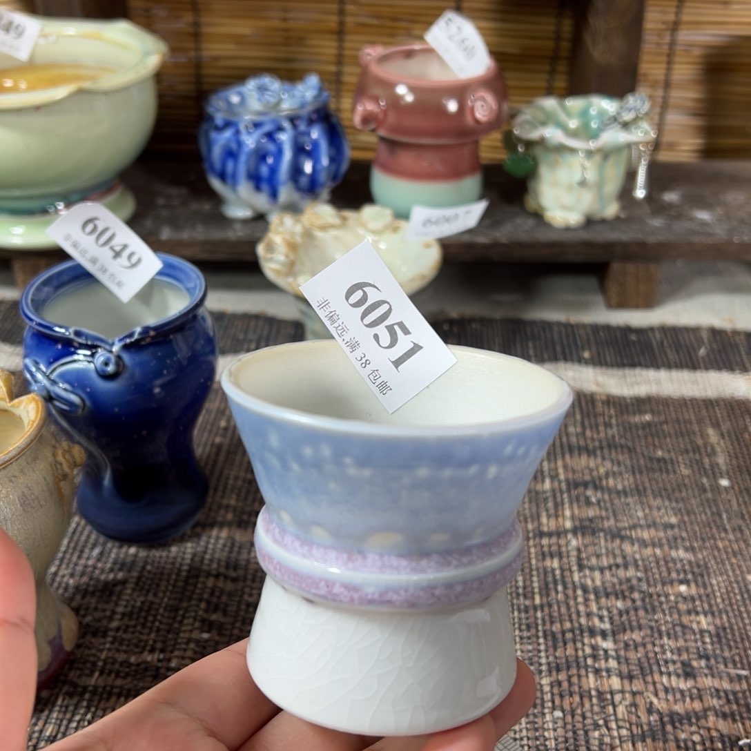 红陶景德镇手工花盆