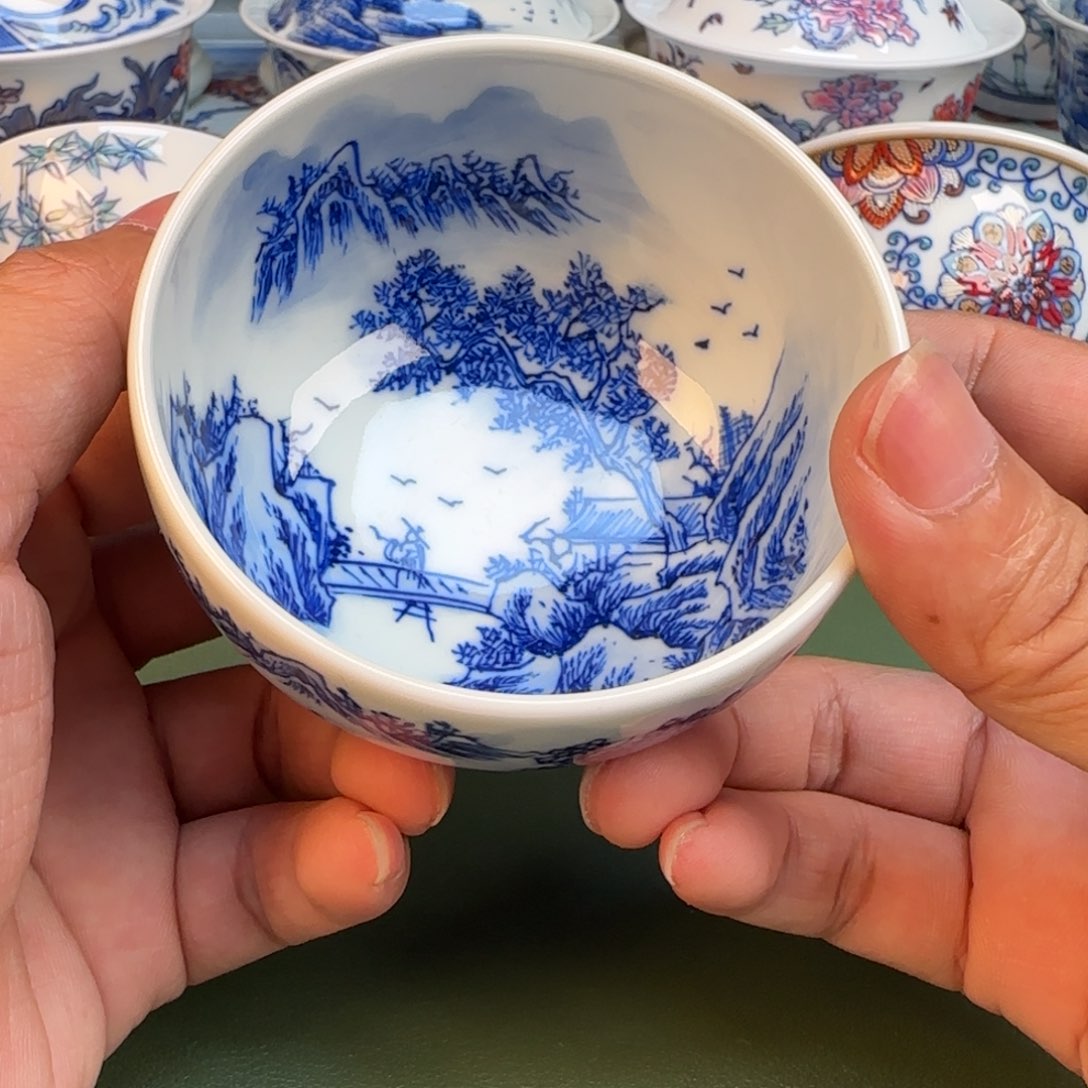 纯手工纯的手绘茶具39