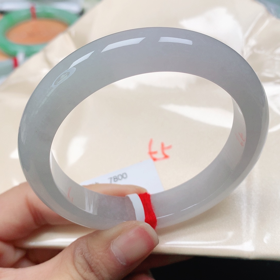 翡翠手镯（圆镯）未镶嵌天然翡翠手镯55