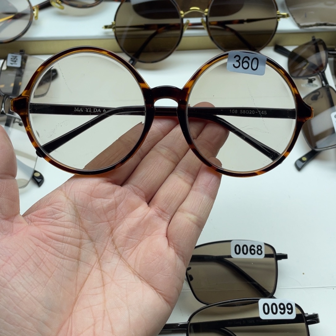 茶水晶复古圆 360