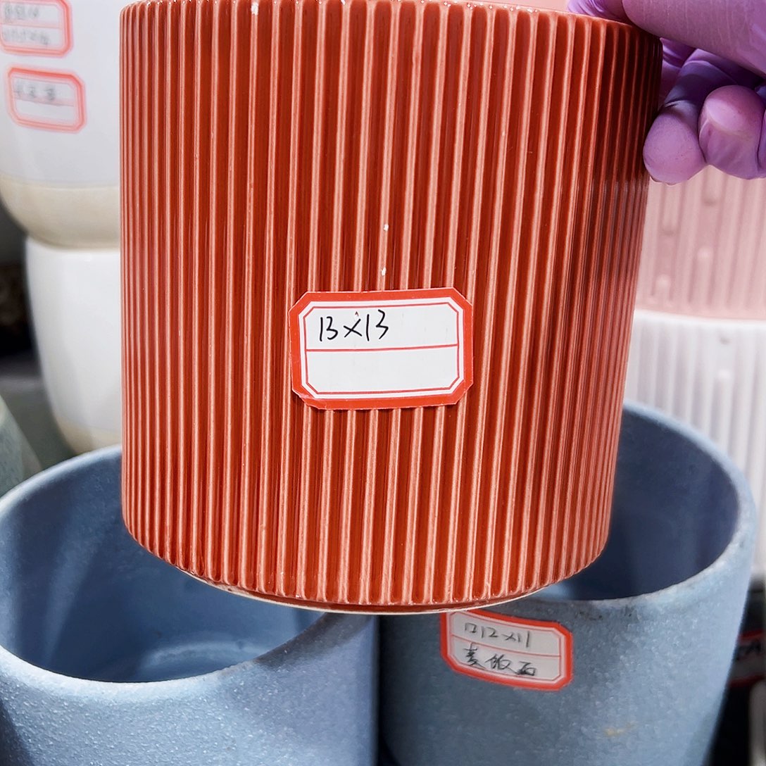 有孔外贸尾单陶瓷花盆凑单10米包邮