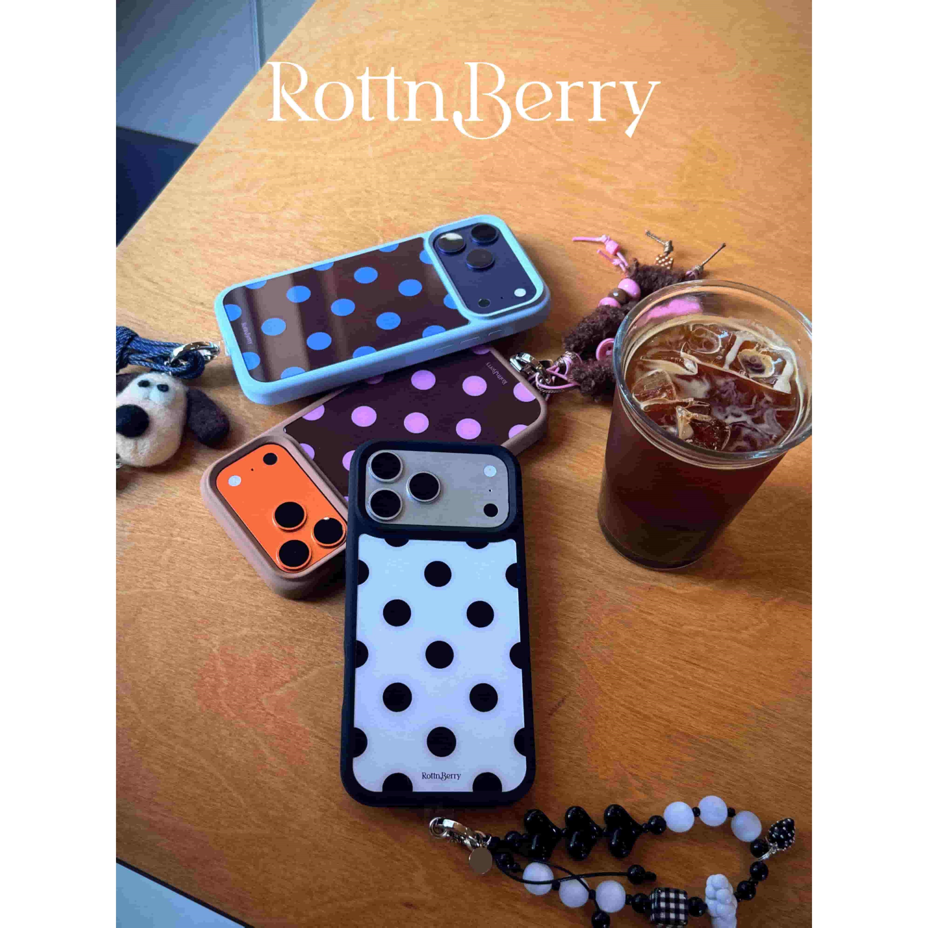 RottnBerry烂草莓 · “ 莫雷假日” 液态硅胶 亮面磁吸手机壳