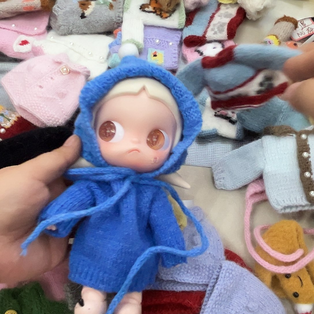 送布贴新款毛衣帽子套装