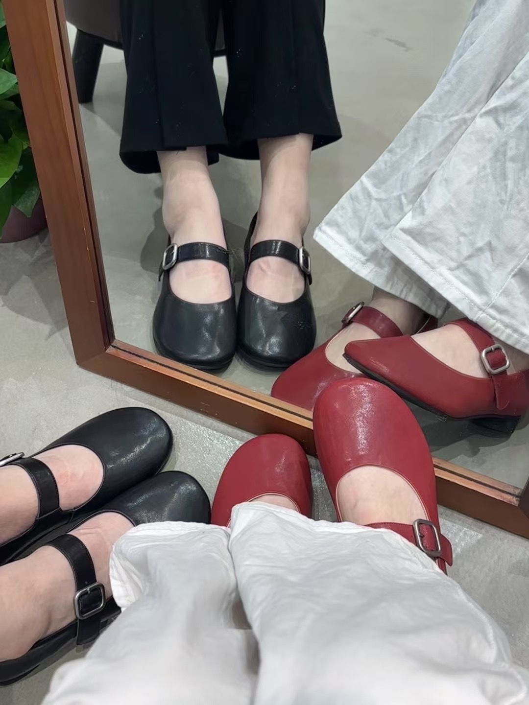 【微醺】高定手工植鞣牛皮玛丽珍女鞋圆头小皮鞋