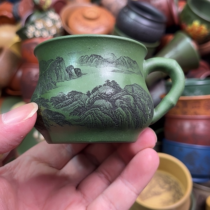 紫砂茶杯全手工紫砂主人杯