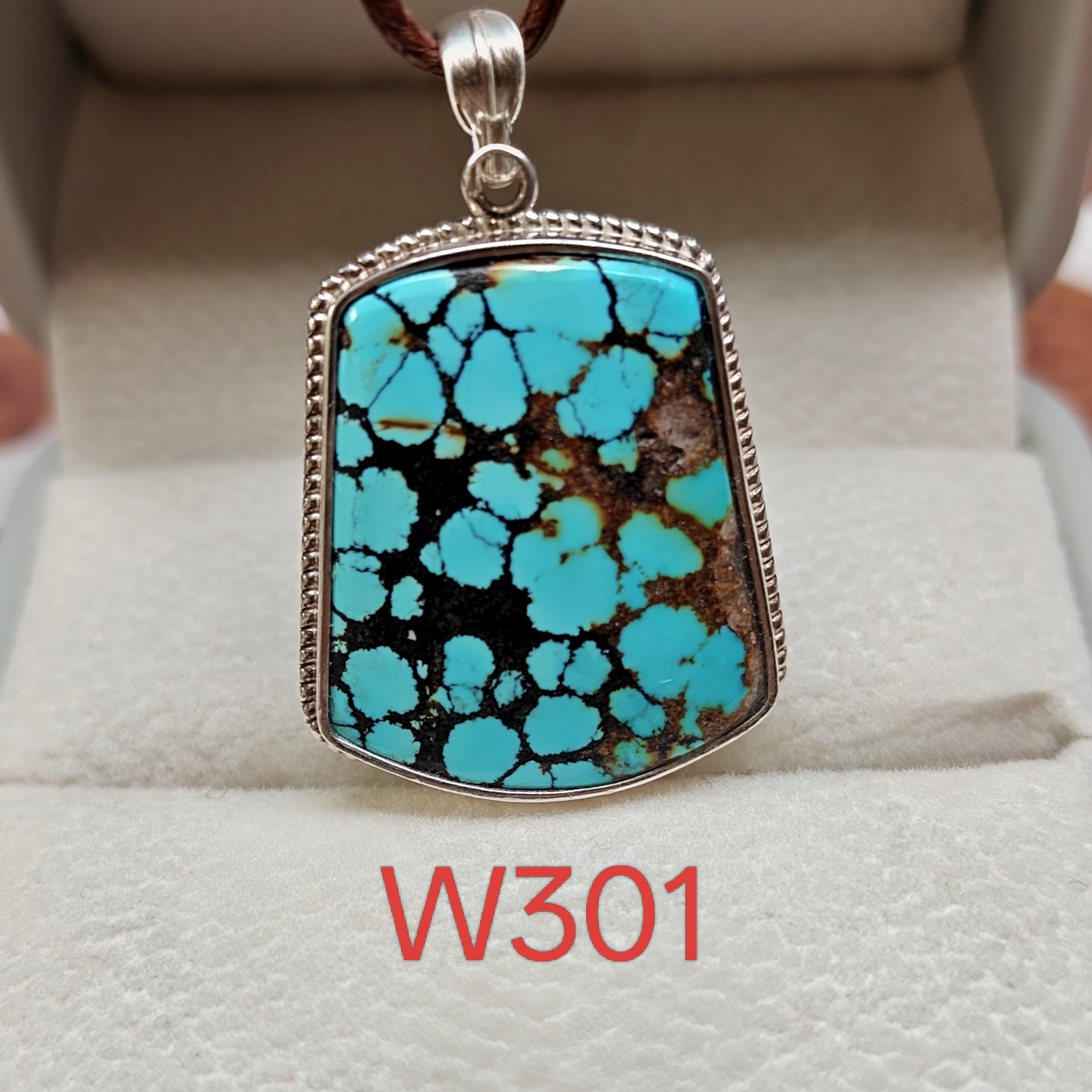 W301绿松石原矿无优化高瓷镶嵌牌子