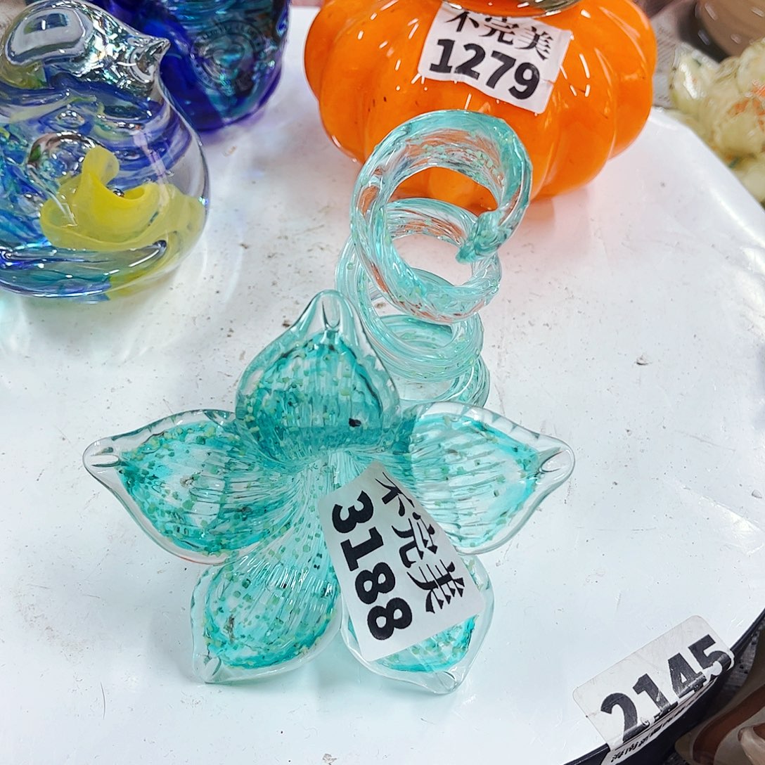 3188夜光烛台 家悦琉璃工艺品