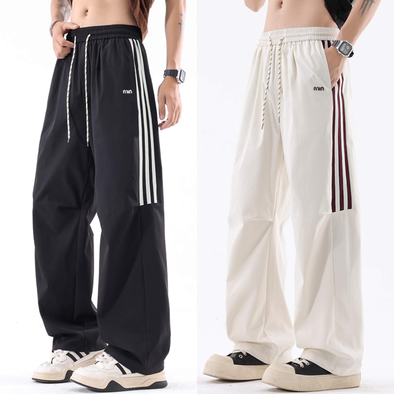 凉感裤子潮流休闲裤帅气舒适百搭长裤夏季青少年直筒薄款宽松男款