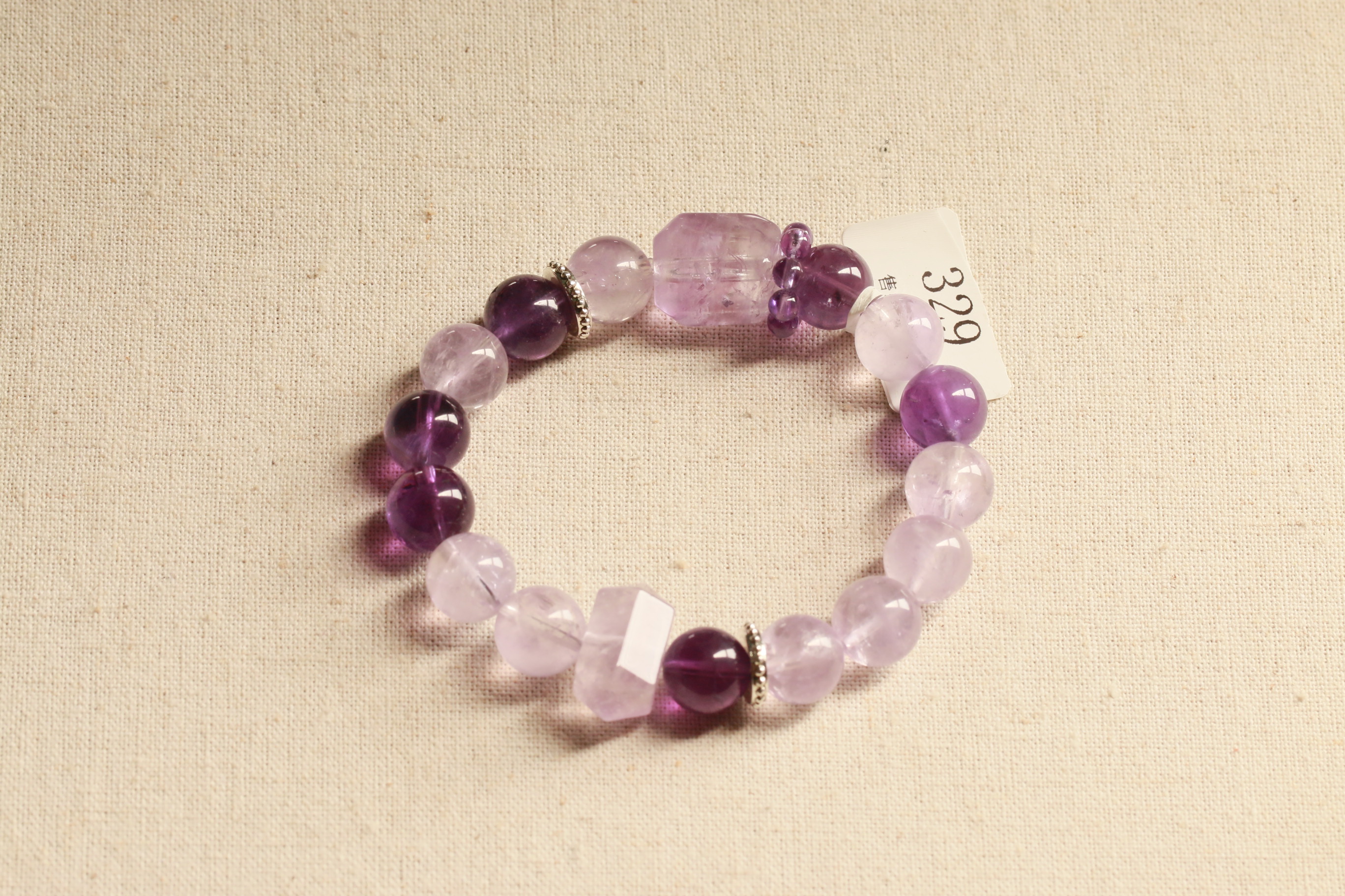 天然紫水晶手串329