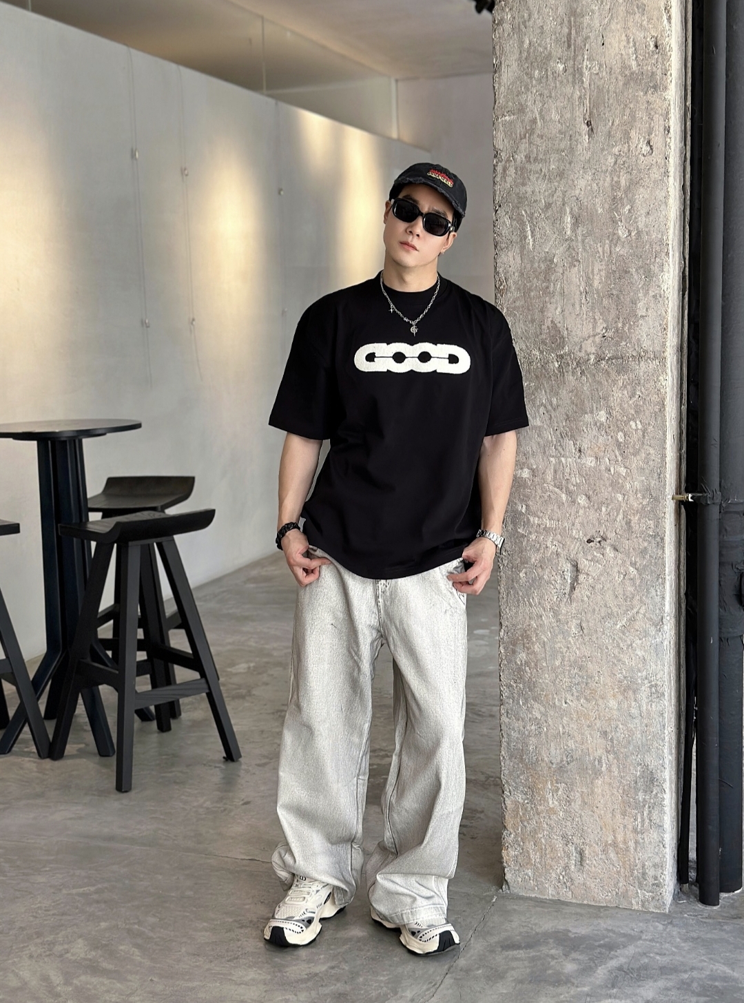 GOODBRAND短袖24SSMossyEarth夏季地球提花湿毛巾绣T恤男女同款