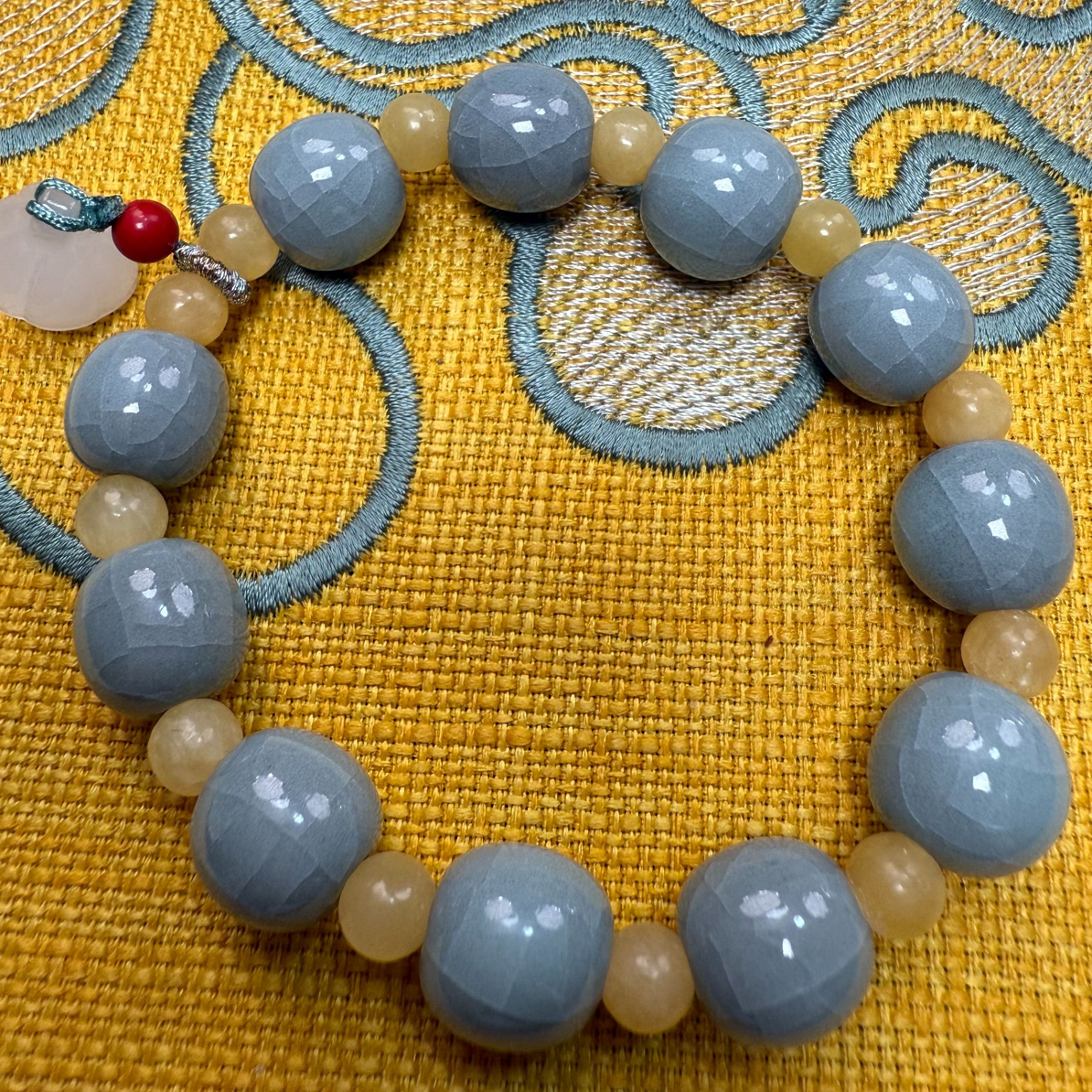 清凉寺原矿天青开片汝窑手串