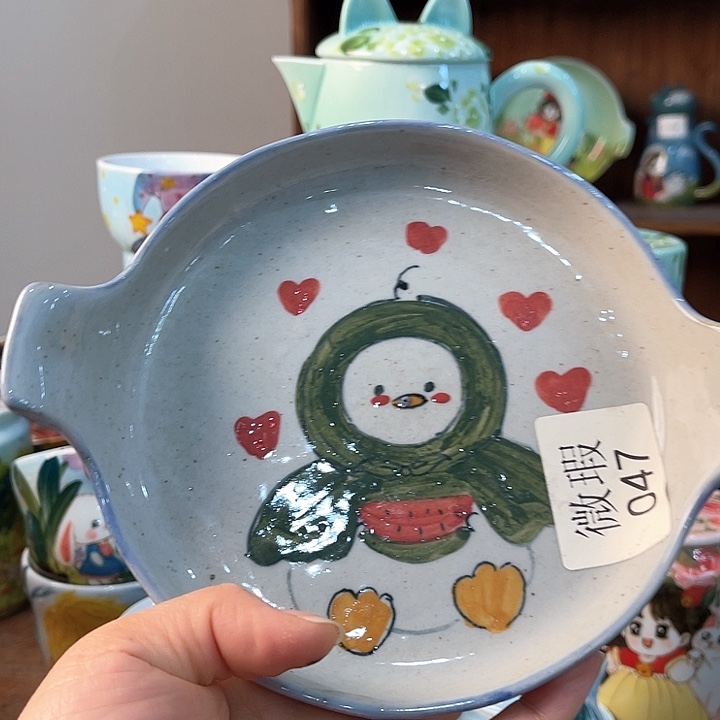 陶景德镇釉下手绘陶瓷 