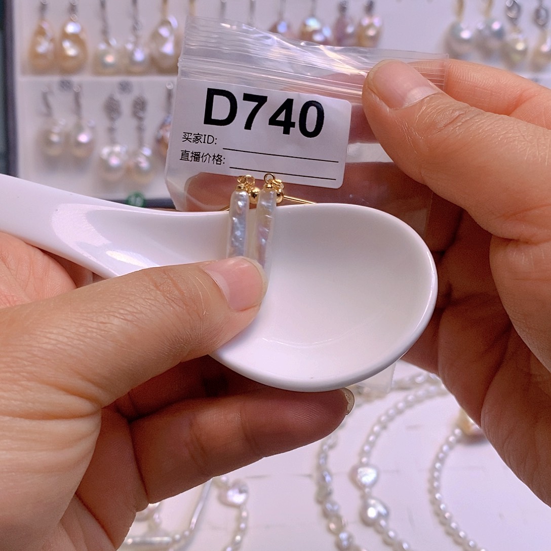 淡水珍珠耳饰银S925镶嵌