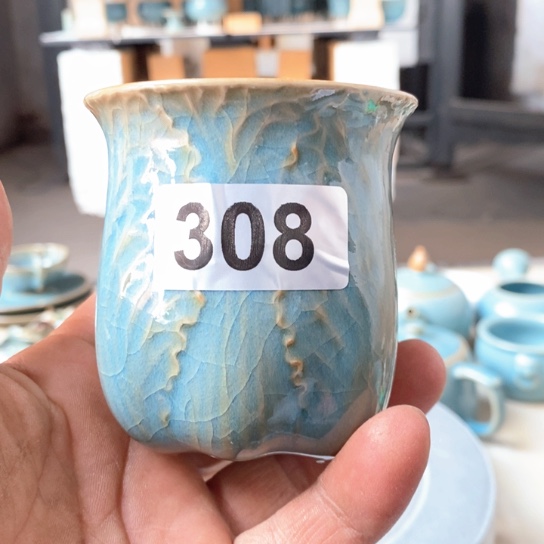 杯子原矿釉原产地汝瓷精品