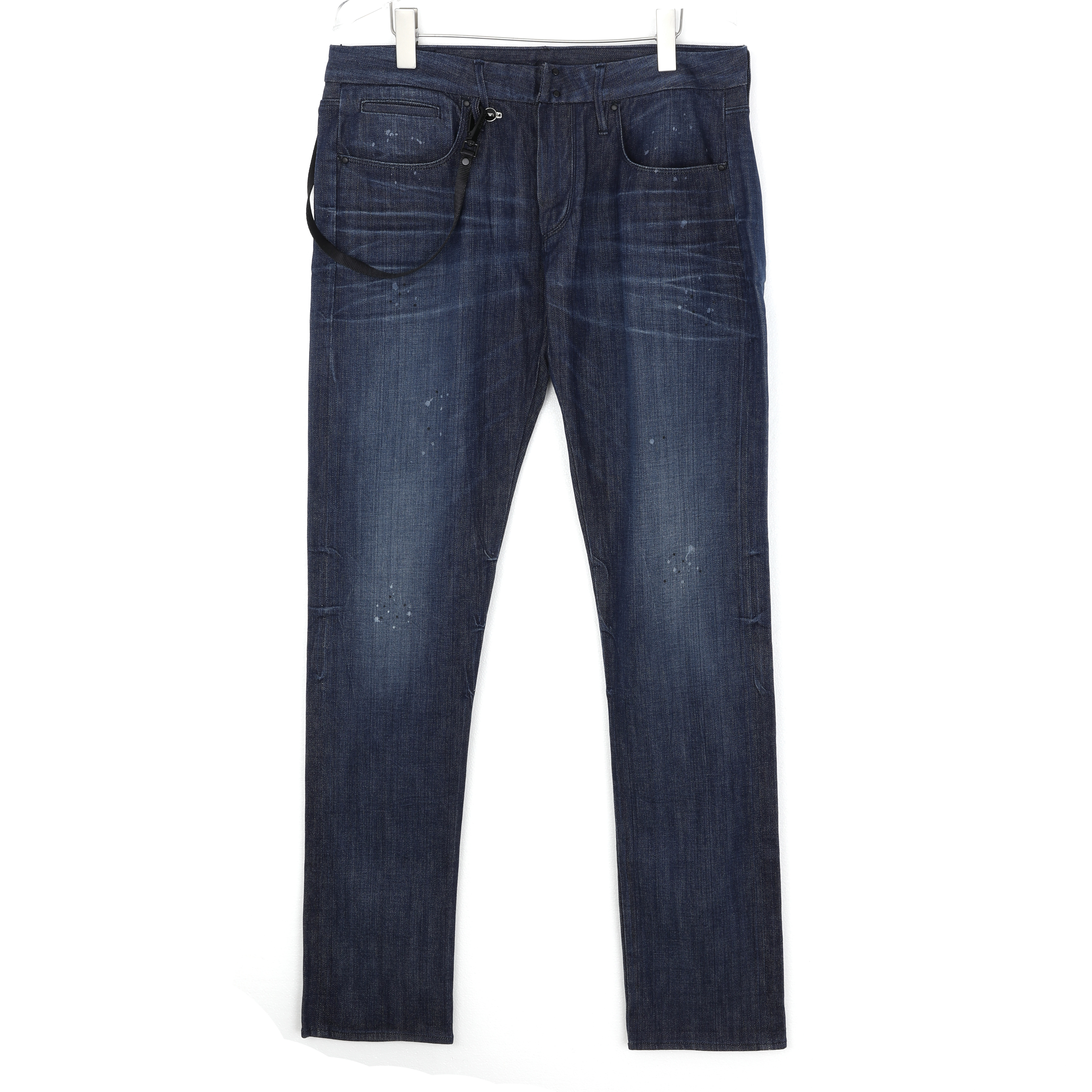 EMPORIO ARMANI 男士拉链款棉质蓝色牛仔裤6X1J26 1DAZZ 0906