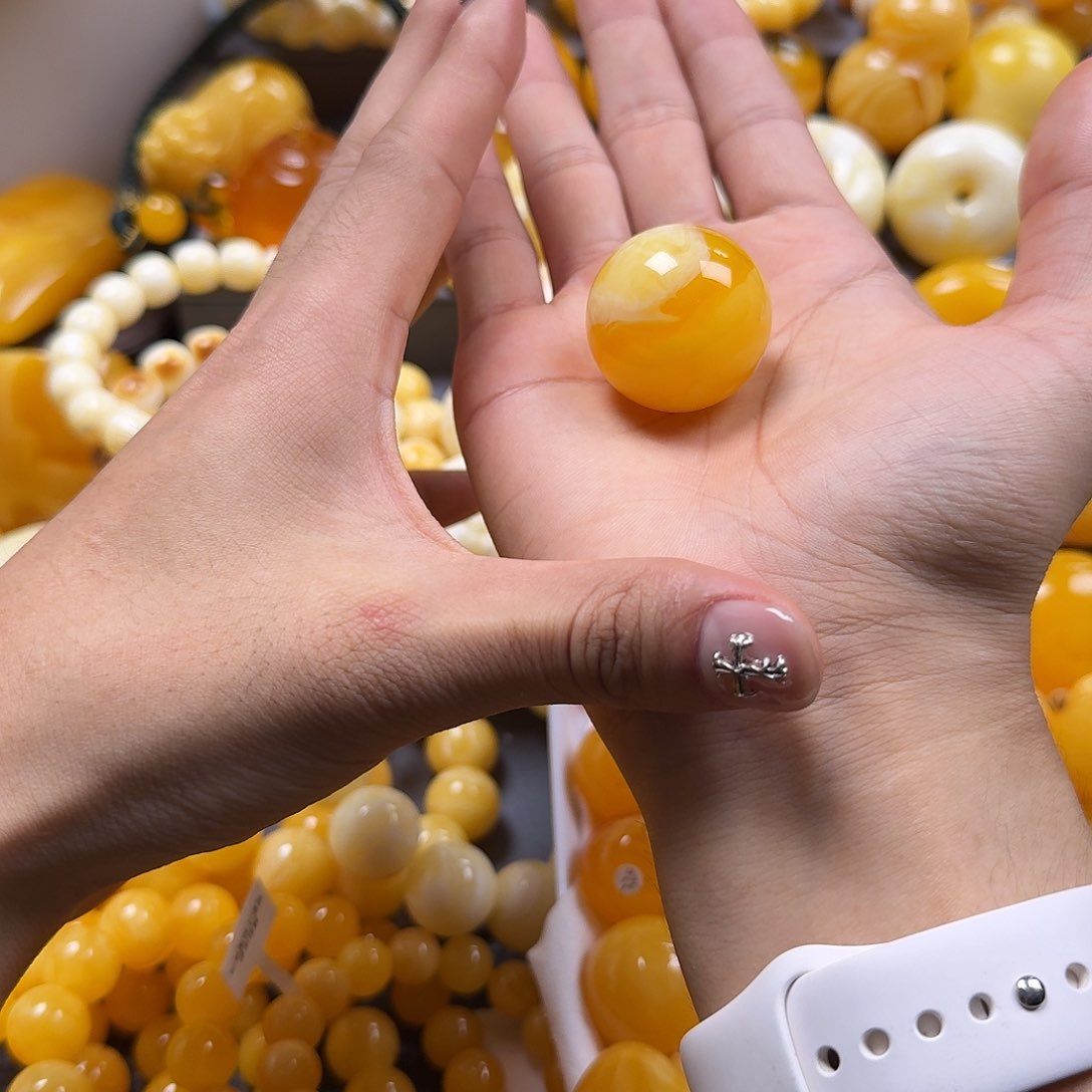 蜜蜡珠宝奇石未镶嵌30mm