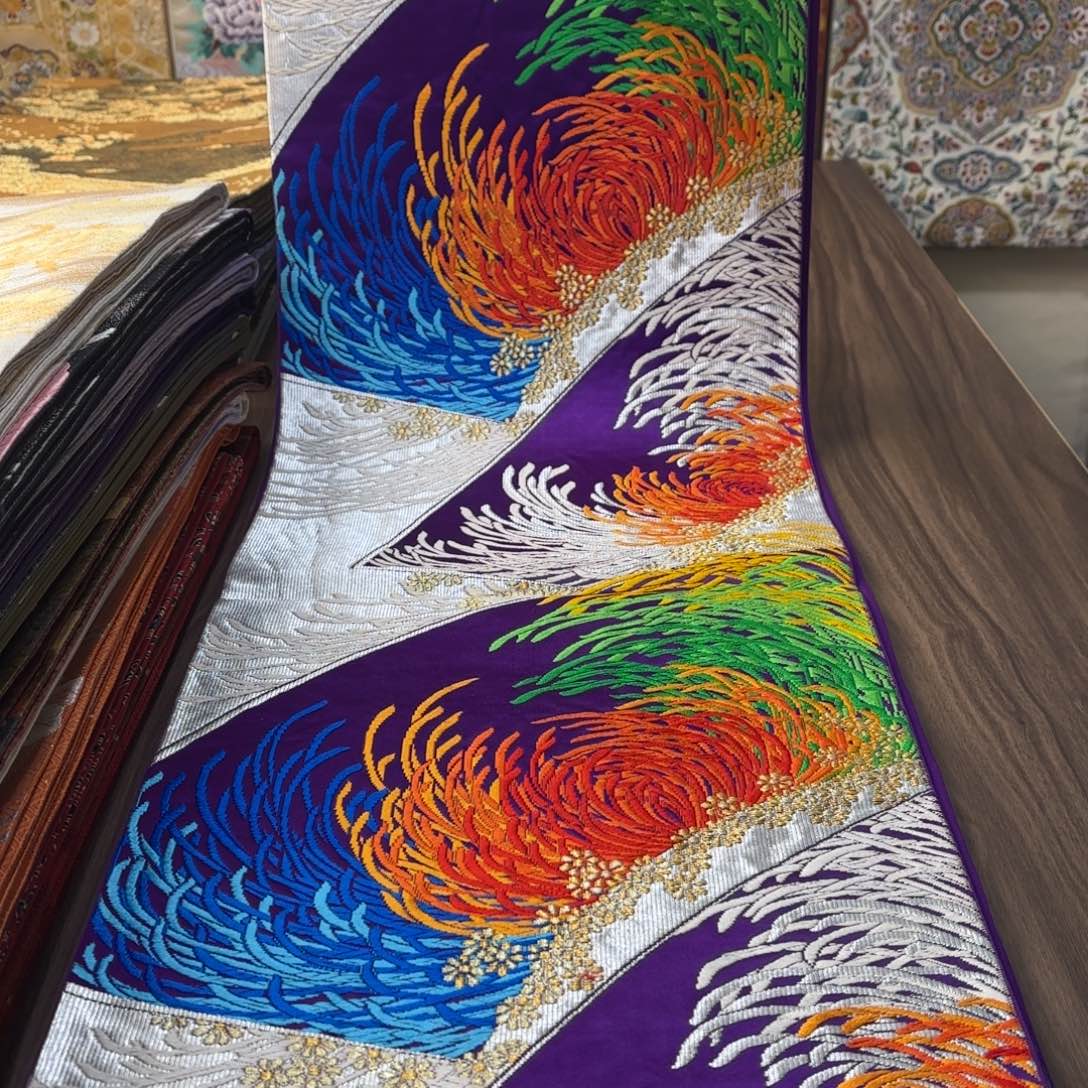 织绣唐锦西阵织带带