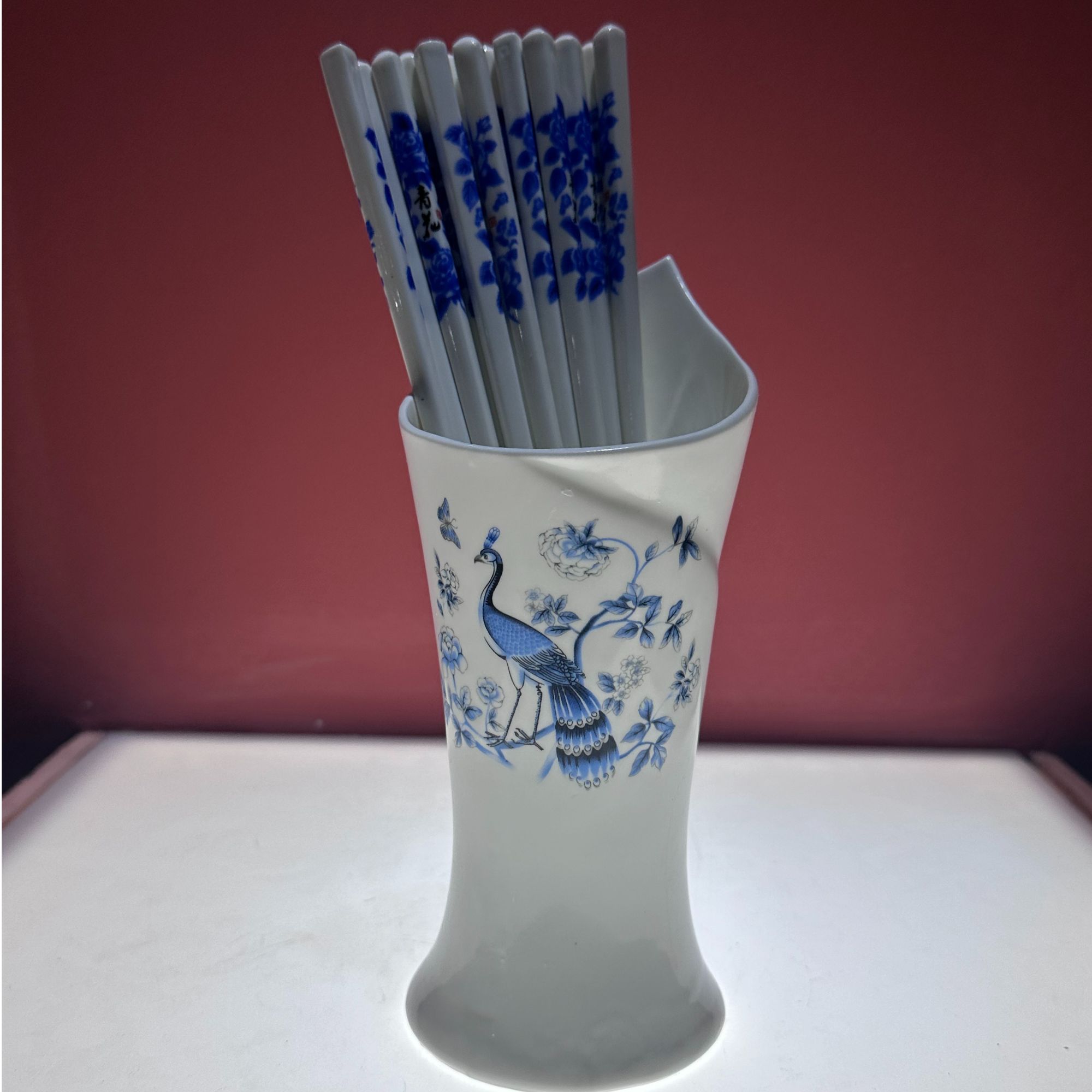 《景东陶瓷专属》景东陶瓷筒加筷子十双