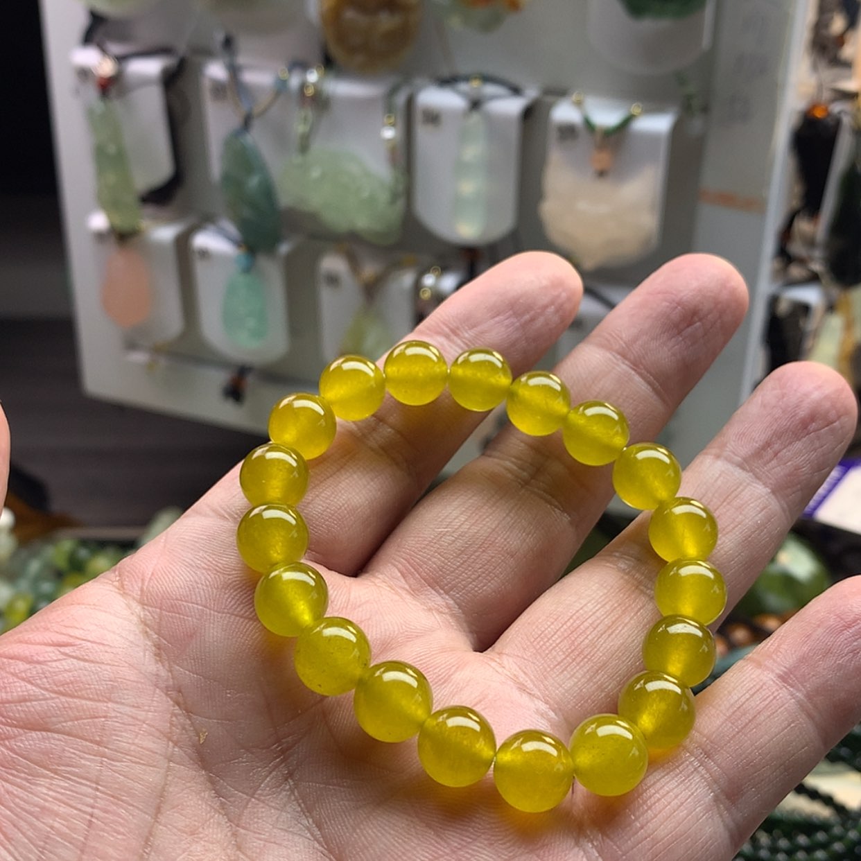 【闪购商品】未镶嵌蛇纹石玉手链