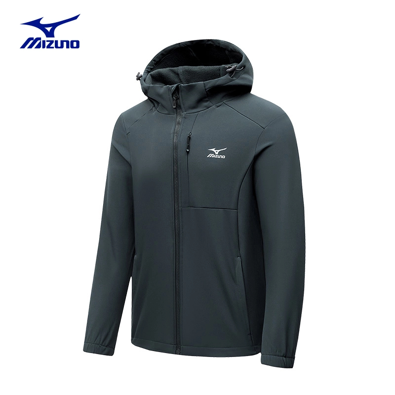 Mizuno/美津浓加绒软壳衣春秋户外体闲登山服保暖外套A2CE2A15