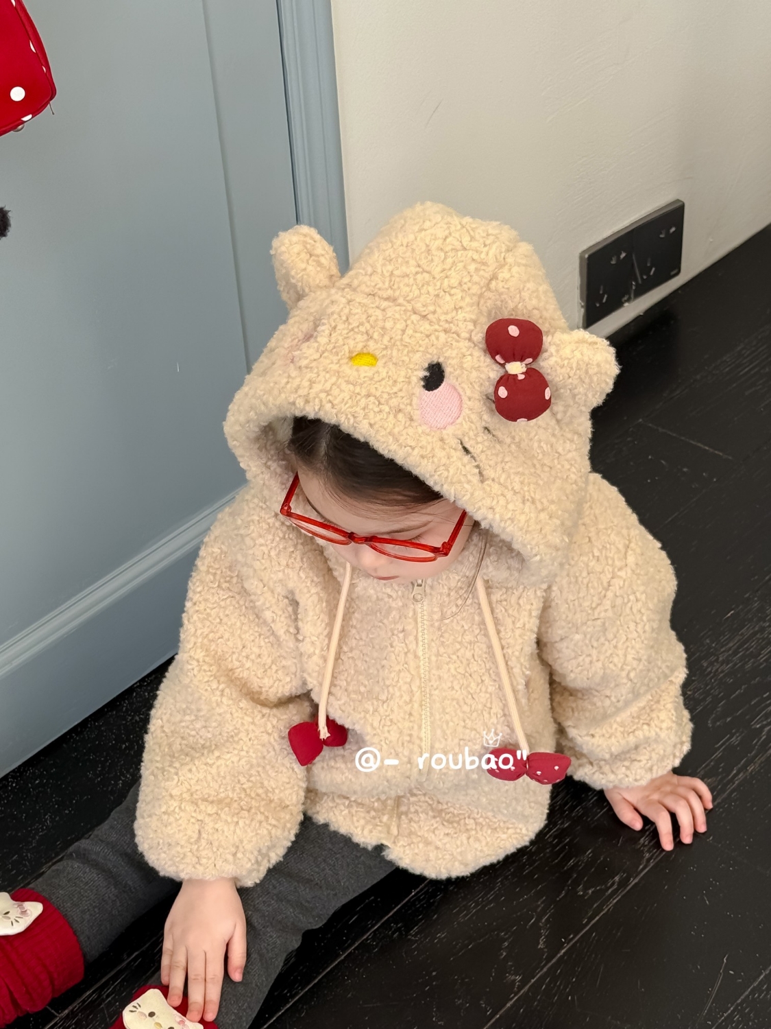 [TSTP](601-650)冬季女童毛毛衣卫衣外套