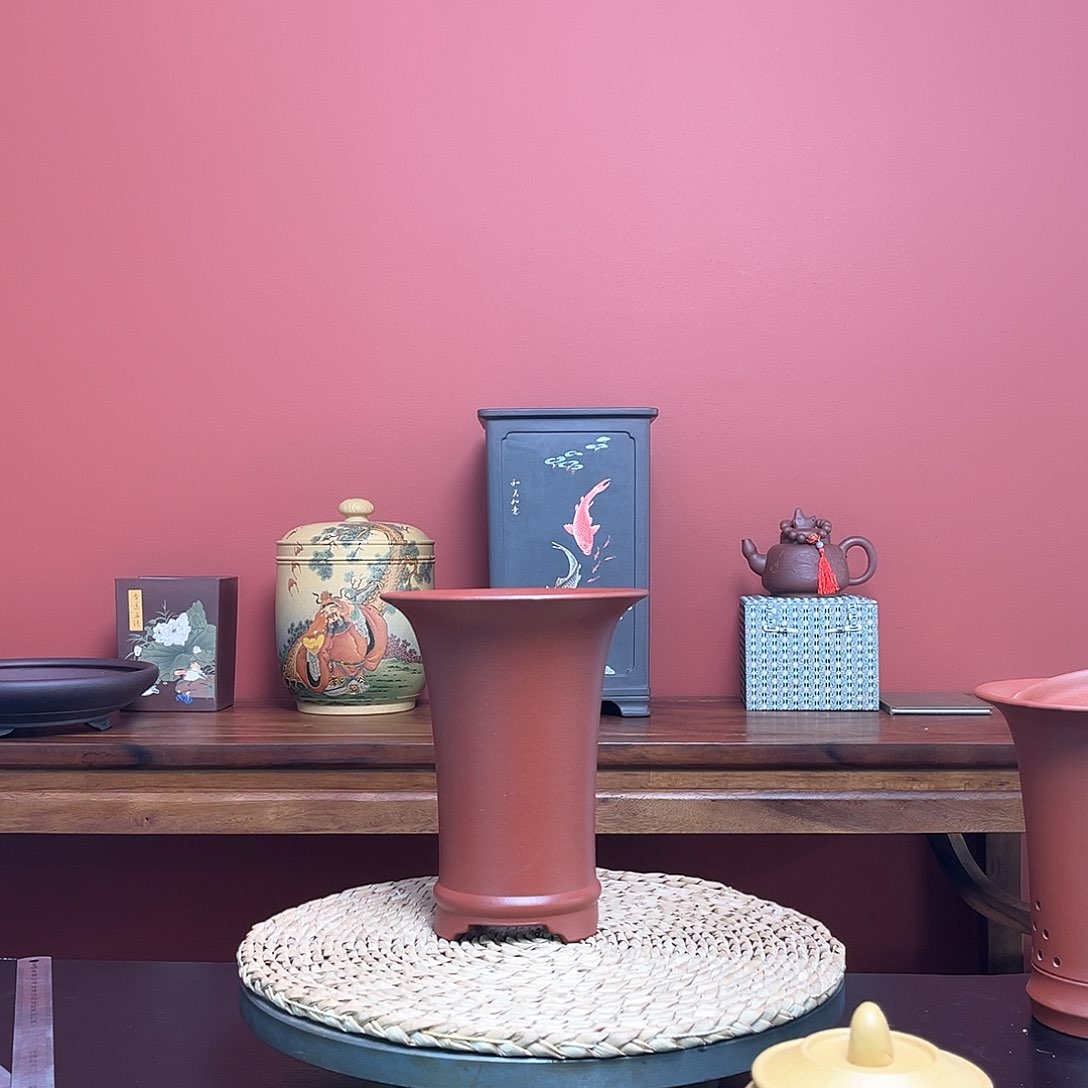 紫砂花盆风*大红袍票口