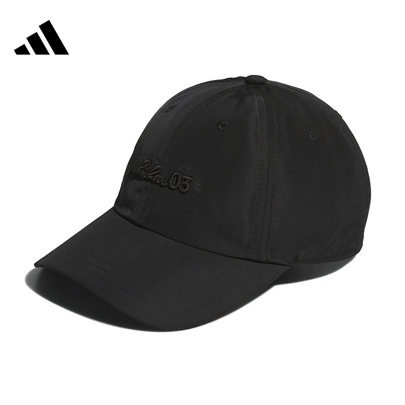 adidas/阿迪达斯【流光风】男士女子户外透气黑色运动休闲帽JN3798