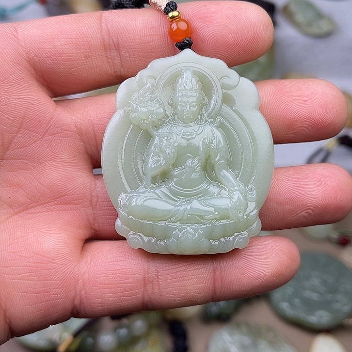 和田玉吊坠(赠链)未镶嵌