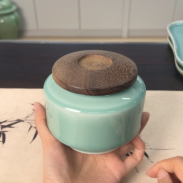 龙泉云间青瓷小米茶器