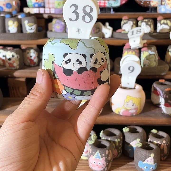 38……手工手绘花盆