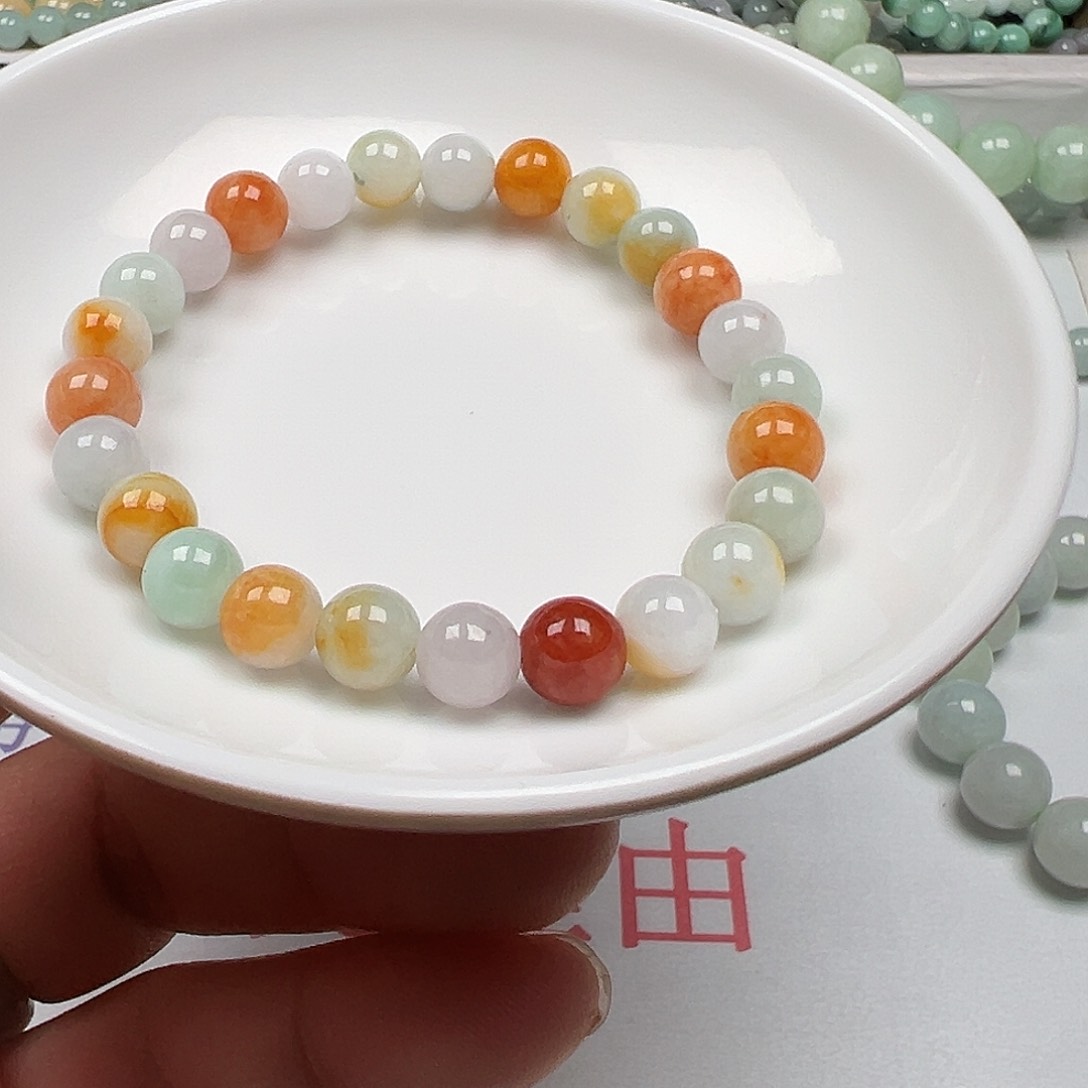 翡翠手链未镶嵌米*货主老华