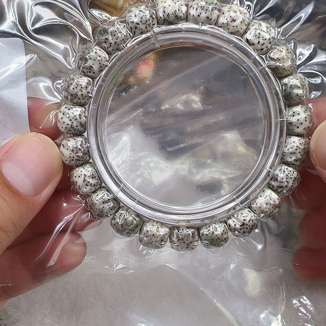 星月菩提手串32灭火糯冰石玉星月菩提单圈无相1.0