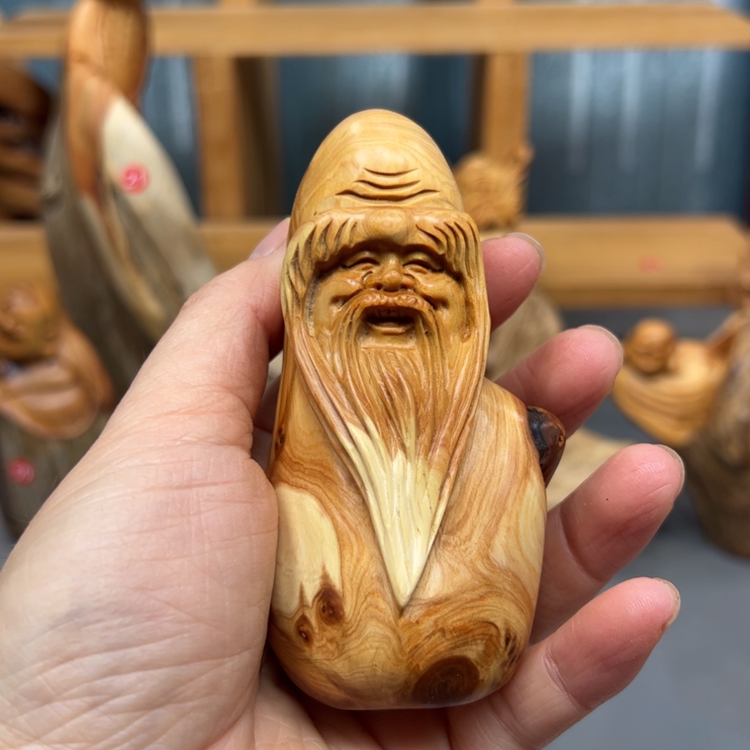 柏木崖柏木摆件手把件，14