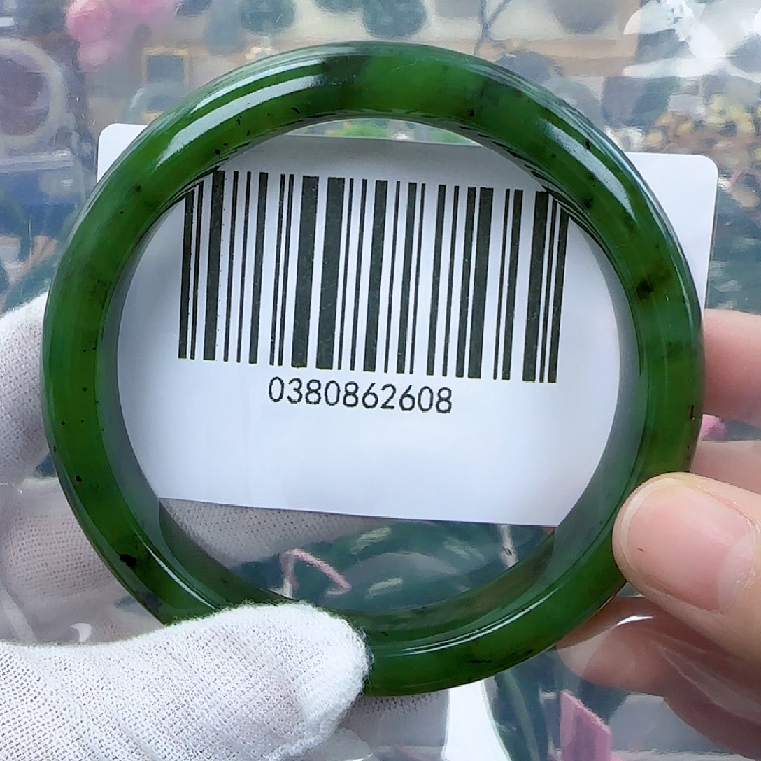 和田玉（碧玉）手镯未镶嵌65