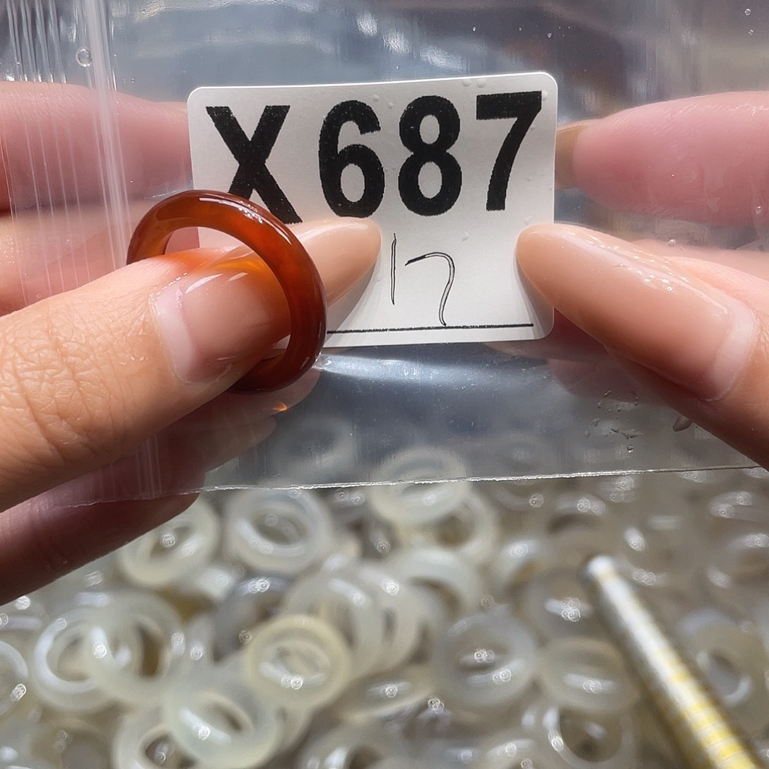 玛瑙/玉髓未镶嵌戒指687