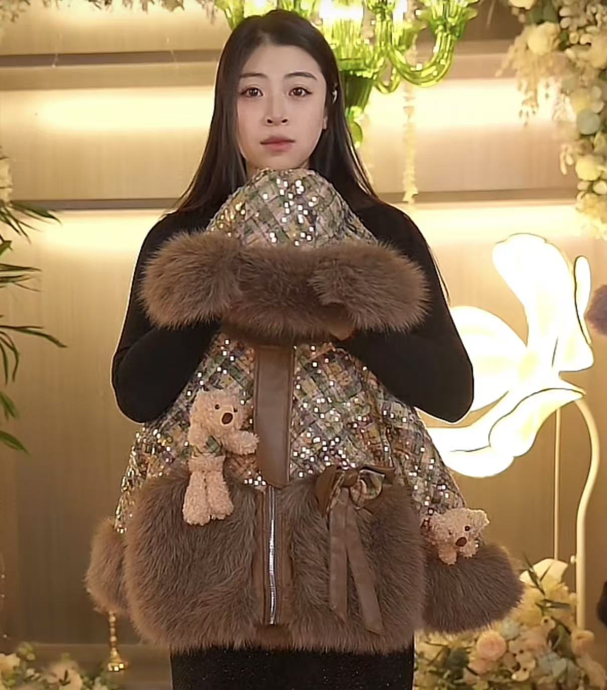 刘总专属【莉娜熊】2025新款冬款女童洋气时尚加厚外套MF053