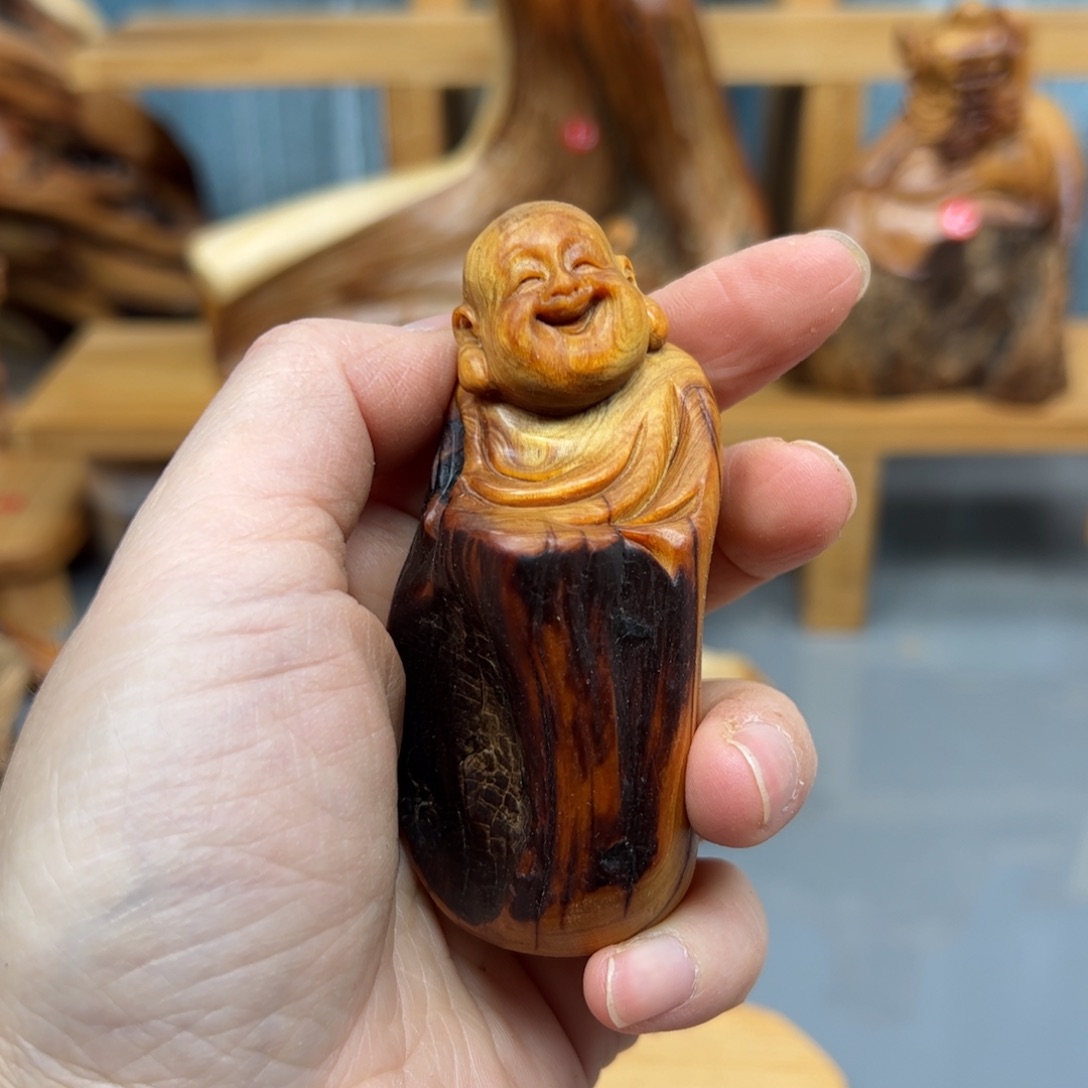 周***柏木崖柏木摆件手把件，