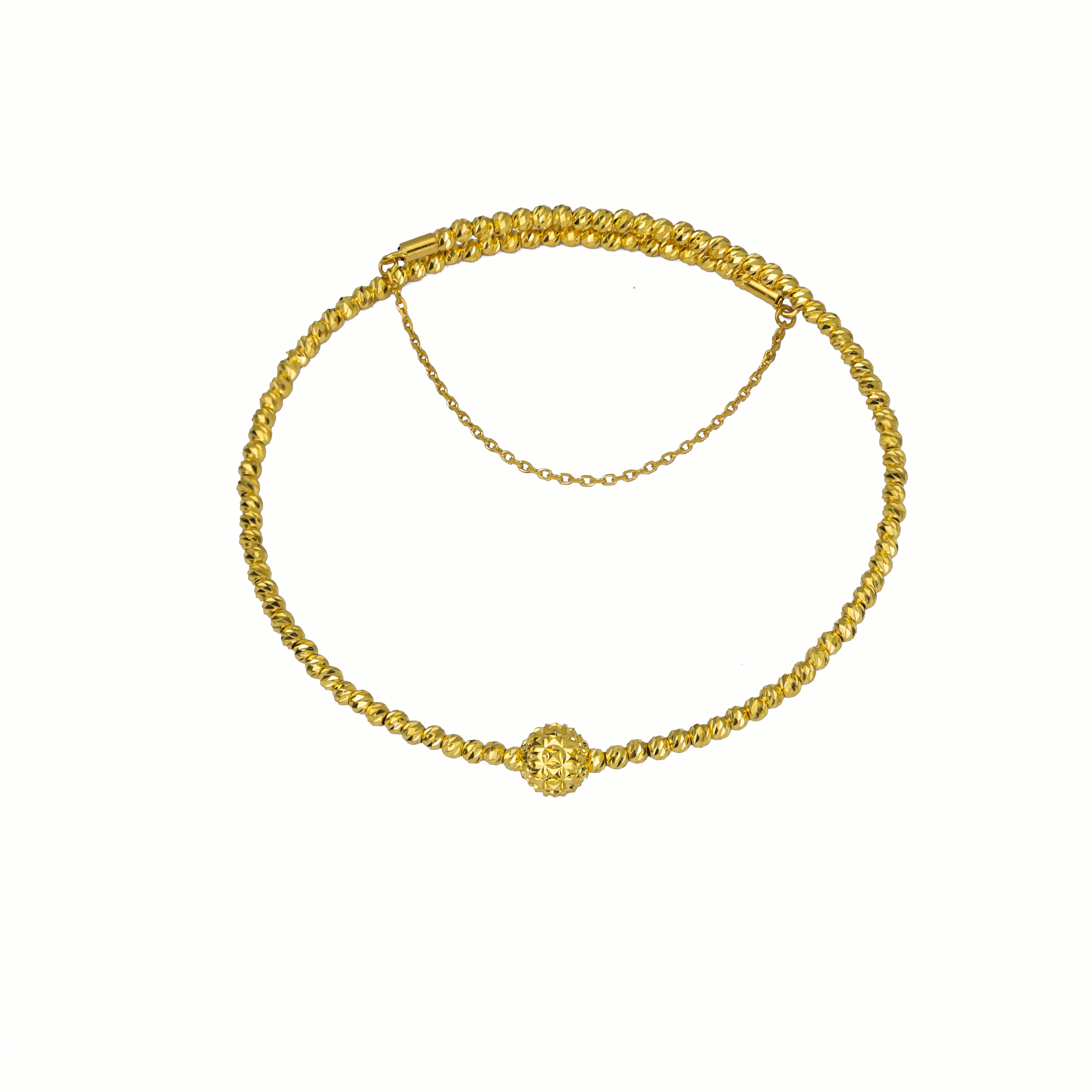 爱一IBELOVE 足金999 单圈记忆金芒跃动蹦迪手链