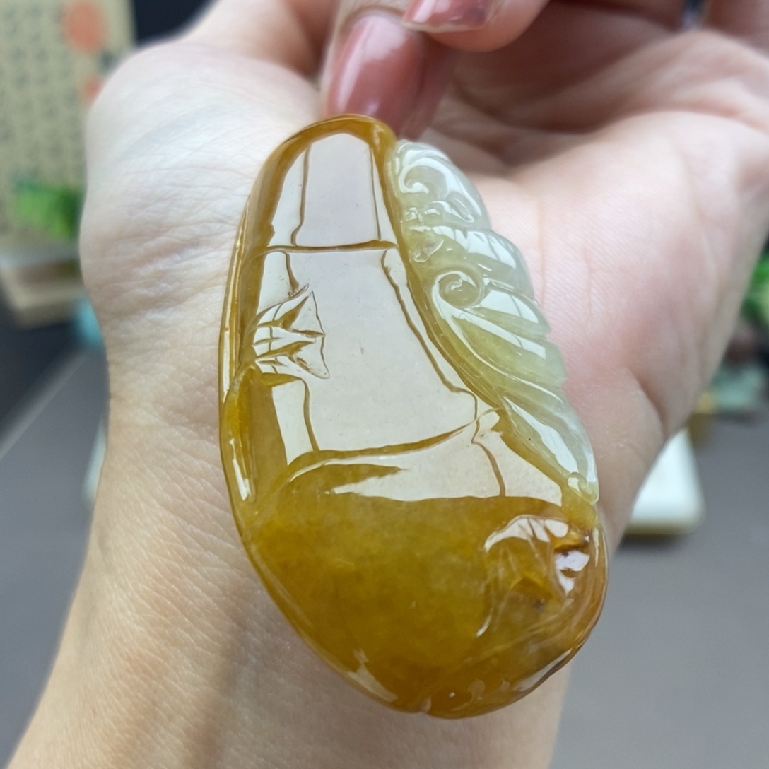 翡翠未镶嵌颈饰吊坠49