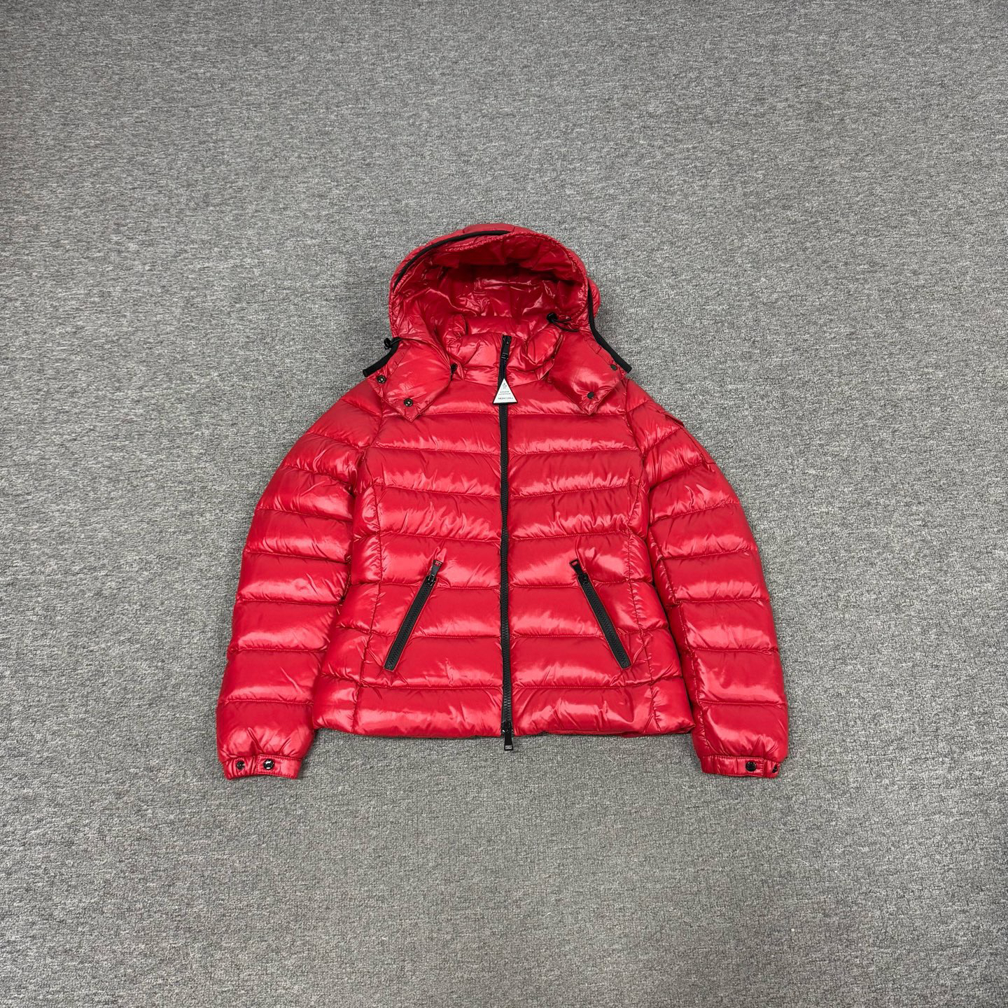 99新 MONCLER 蒙口 红色 bady 连帽 羽绒服 外套 0码 99新