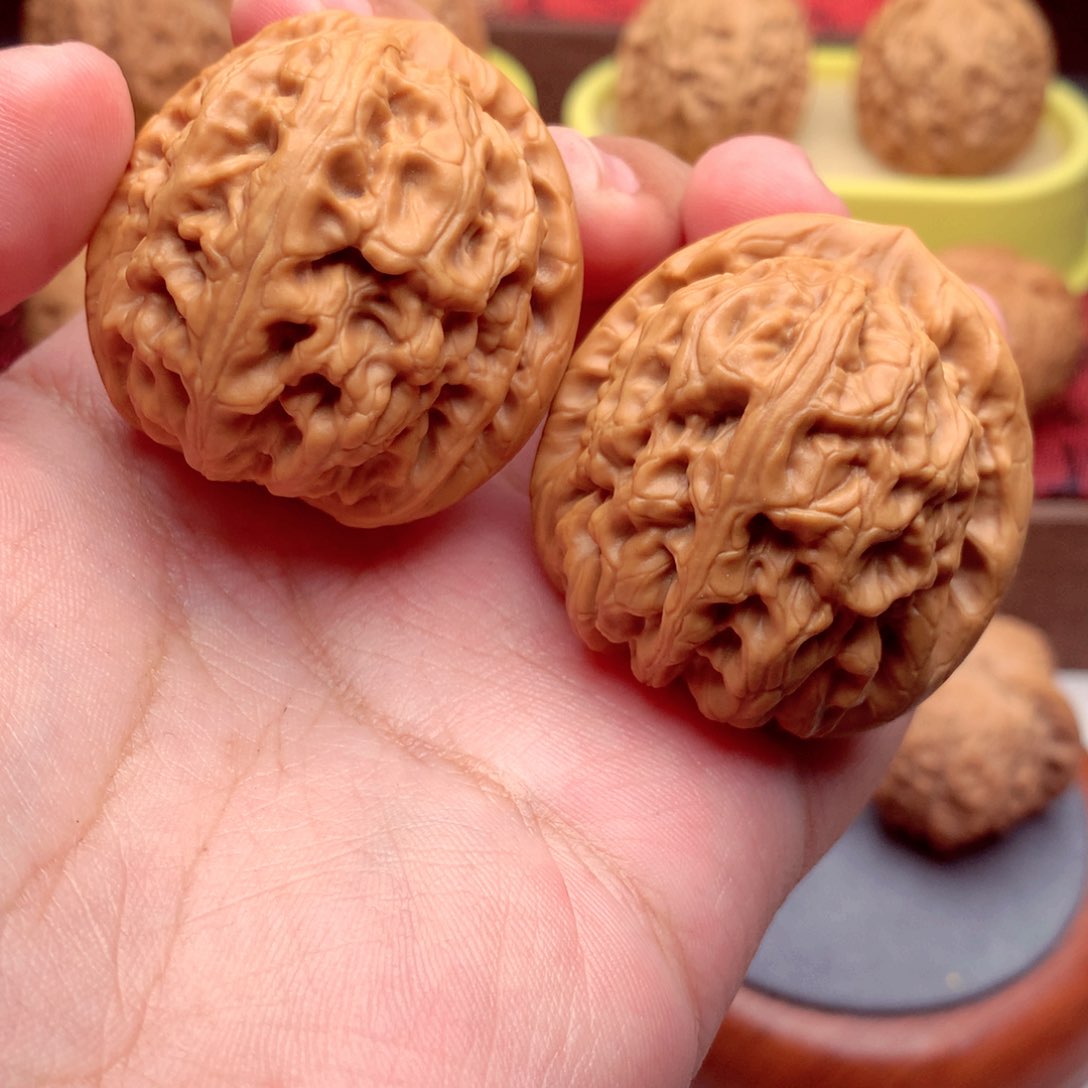 文玩核桃把件星*?红锦鲤40尺寸/16号