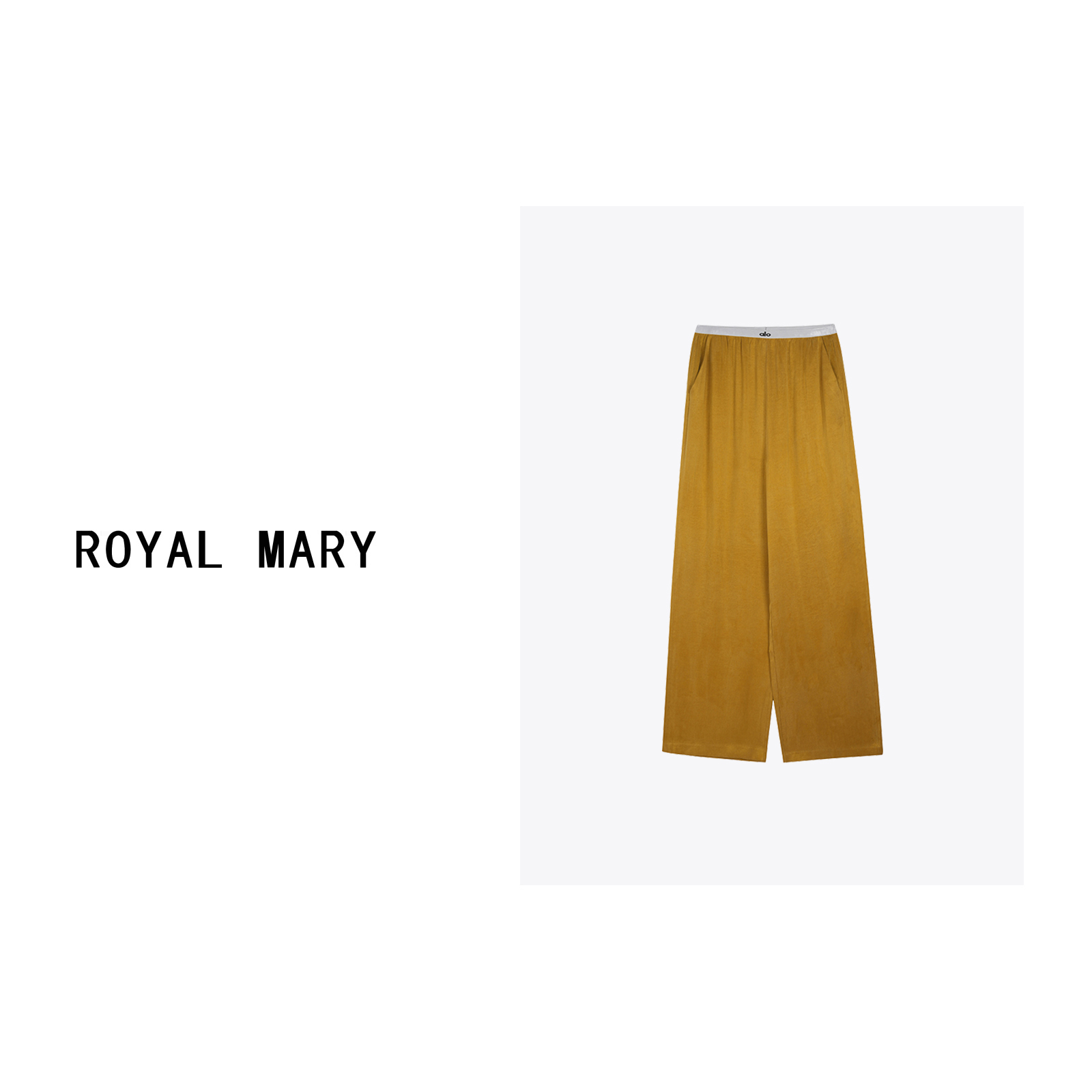 ROYAL MARY高奢时尚气质百搭薄款吸湿透气舒适休闲裤PHT0006