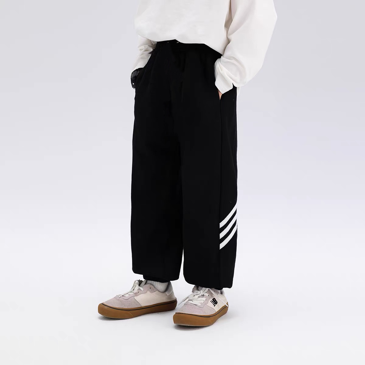 开学首选！柔软透气【校服高替裤】上身有型！春秋儿童休闲卫裤 6802