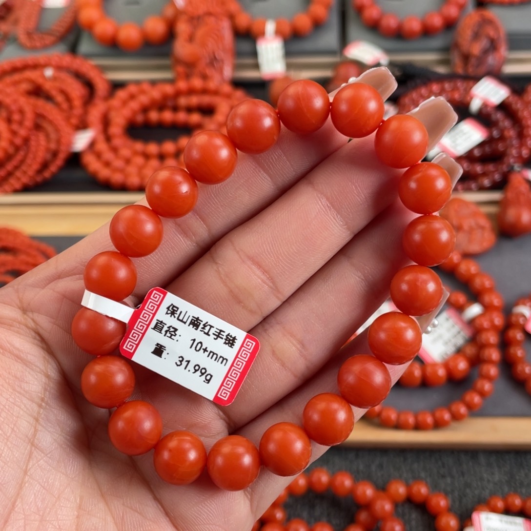 南红玛瑙未镶嵌10➕保山南红单圈