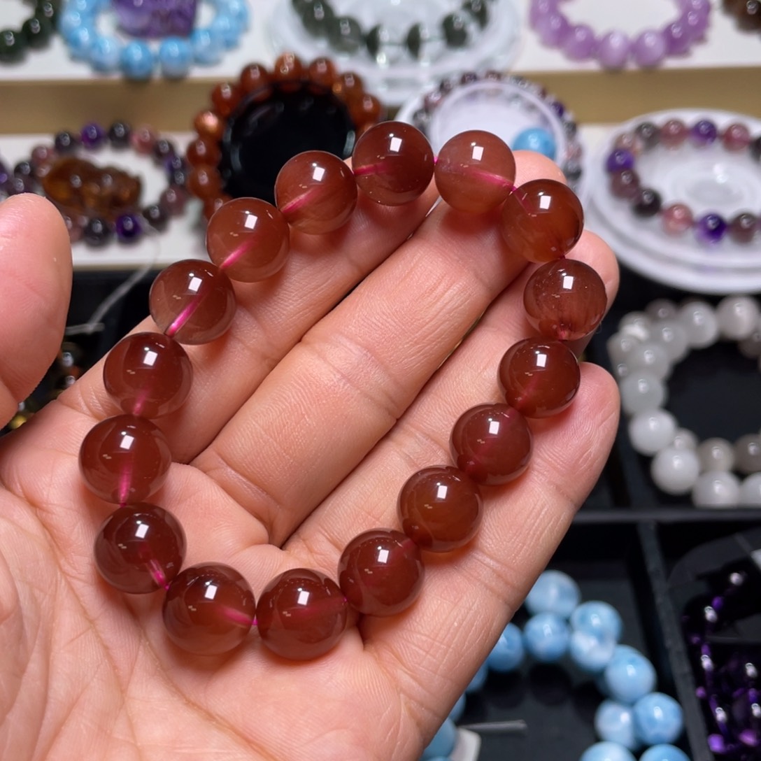 水晶手链未镶嵌兔毛