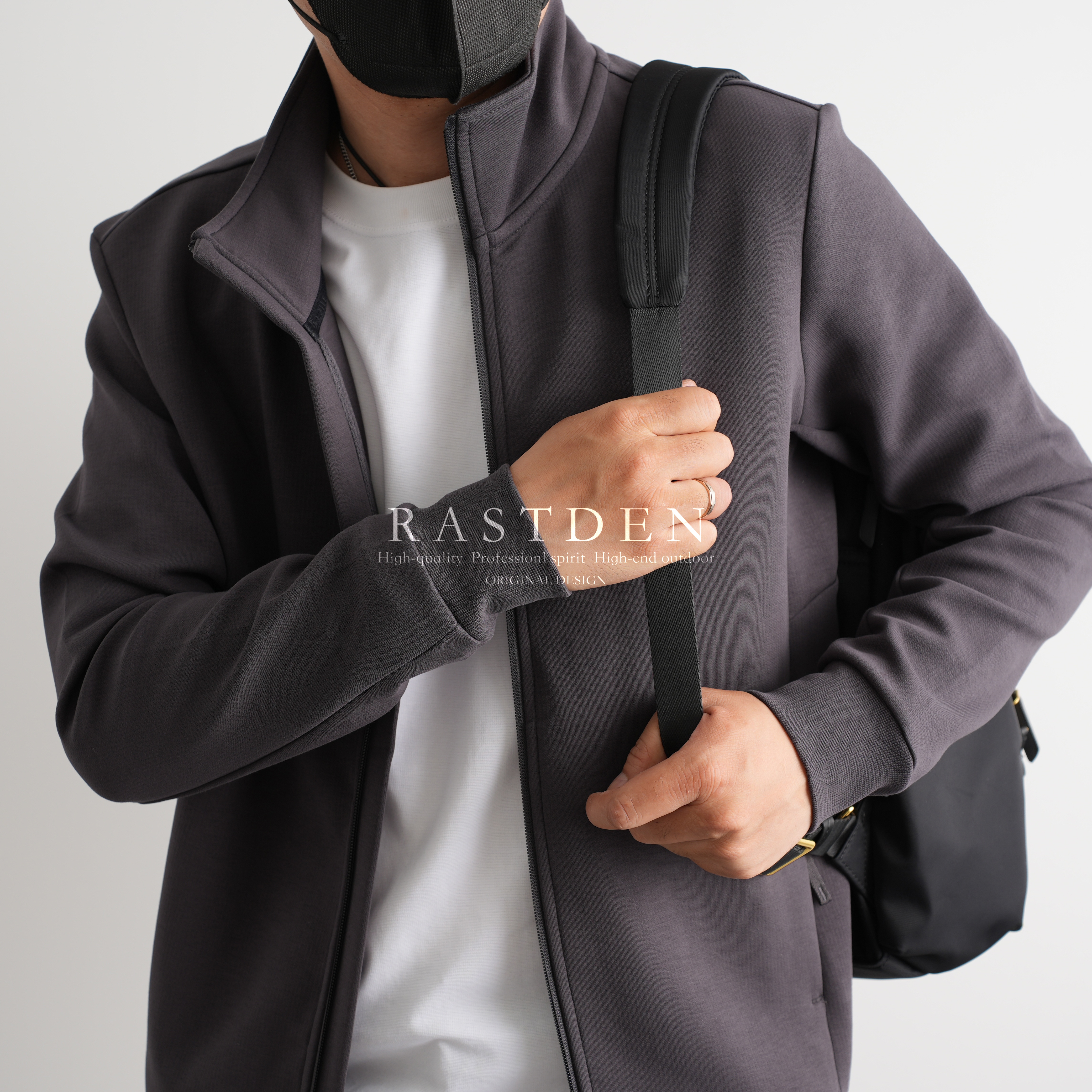 型男铠甲男士商务运动夹克防风立领拉链长袖保暖秋冬男子户外外套