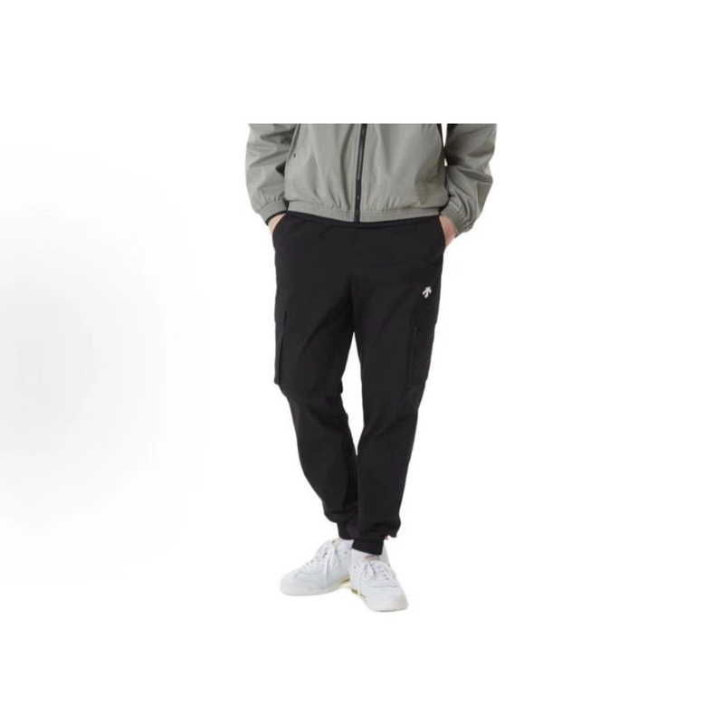 【韩系】DESCENTE 迪桑特纯色口袋松紧工装裤 男女同款SP123TWP15