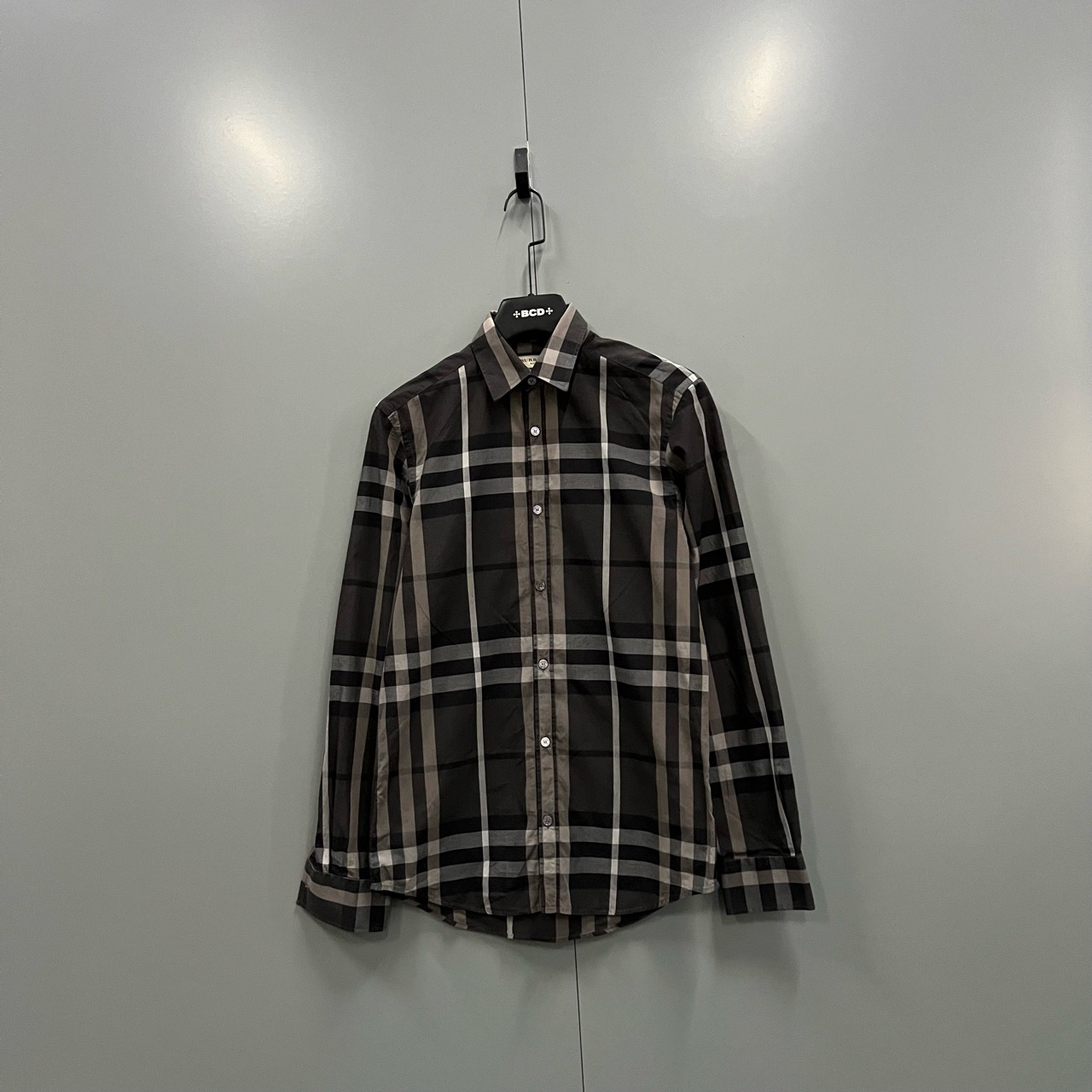 （bb）120 巴宝莉 拼色经典格纹衬衫 XS码/95新/5000/204720