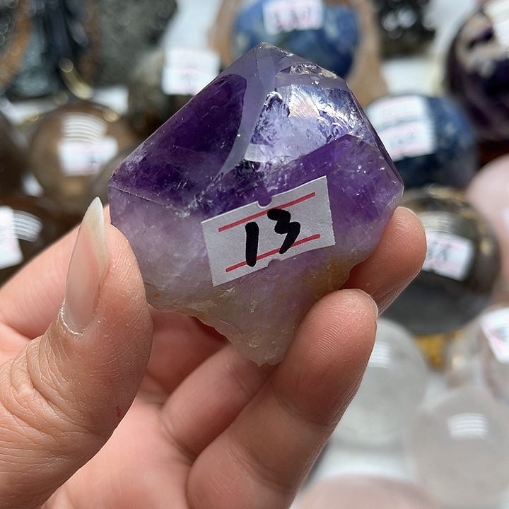 紫晶68克紫水晶原石未镶嵌